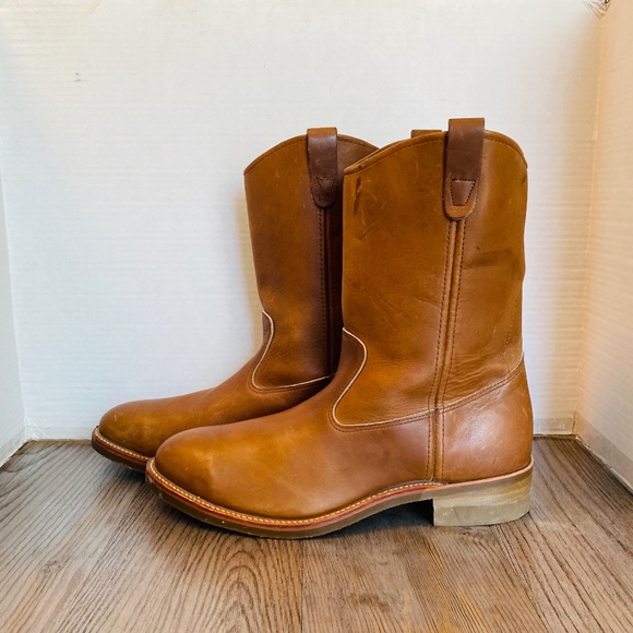 Vintage Deadstock Iron Age NEW USA, Mens Leather Safety Work Boots, 12 D. main image 7